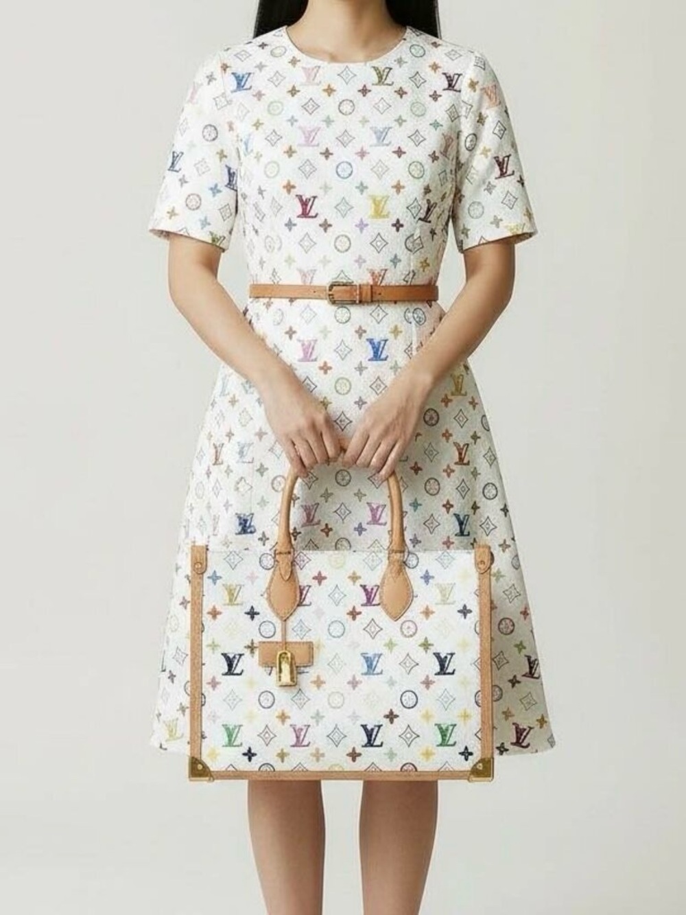 Louis Vuitton LOUIS VUITTON x Takashi Murakami On the Go Trunk MM Tote Bag